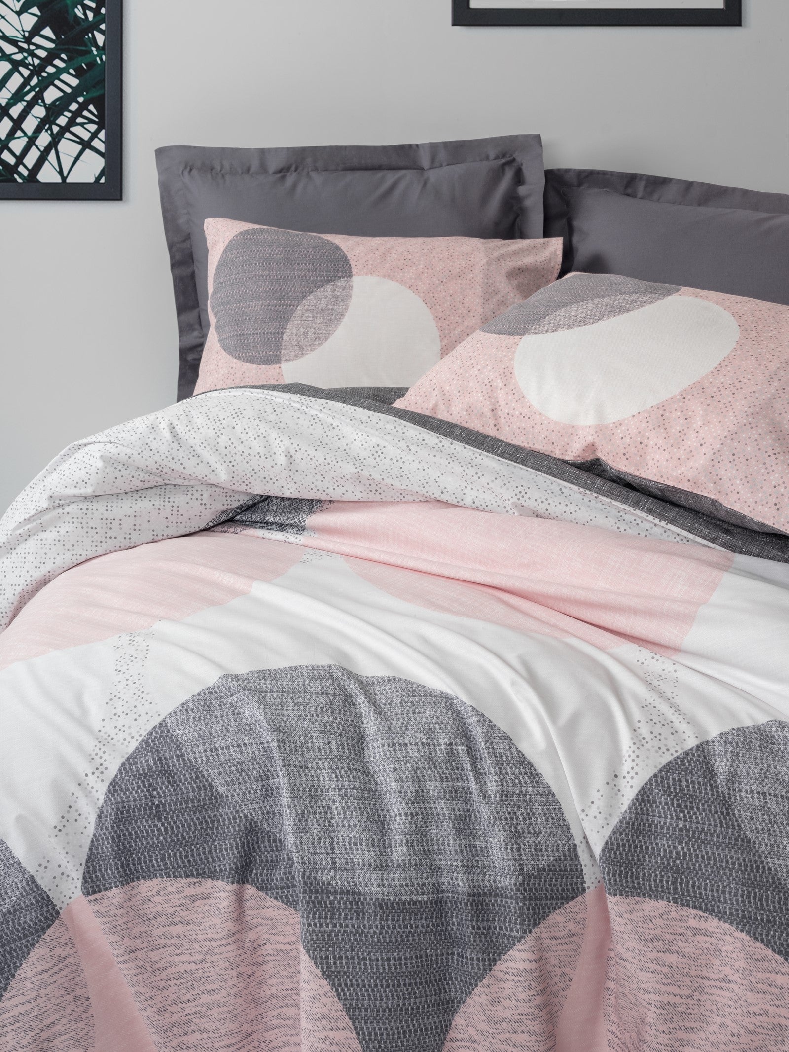 Tek Kişilik Nevresim Takımı Leron Gri