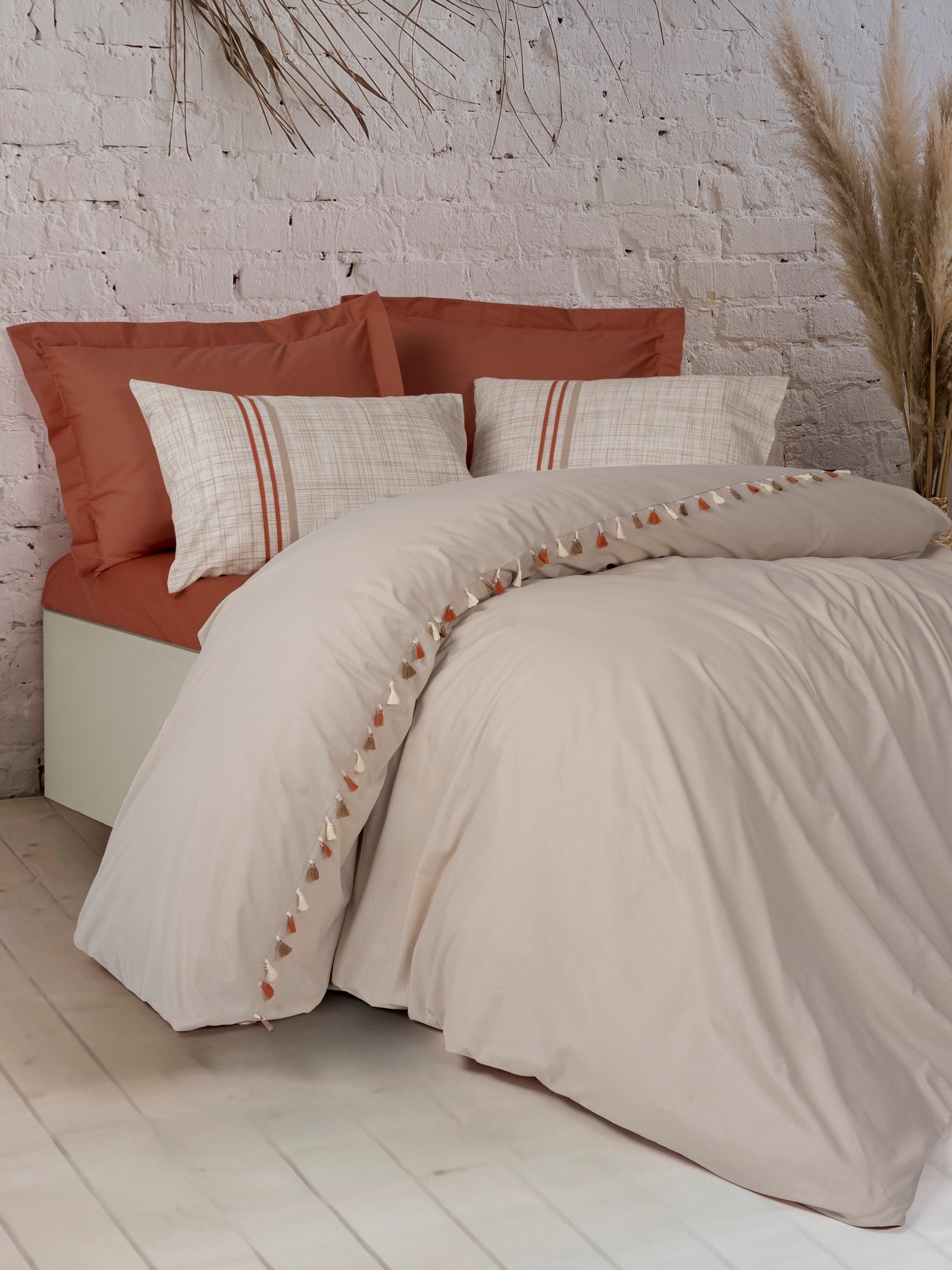 Candy Çift Kişilik Nevresim Takımı Merri Bej