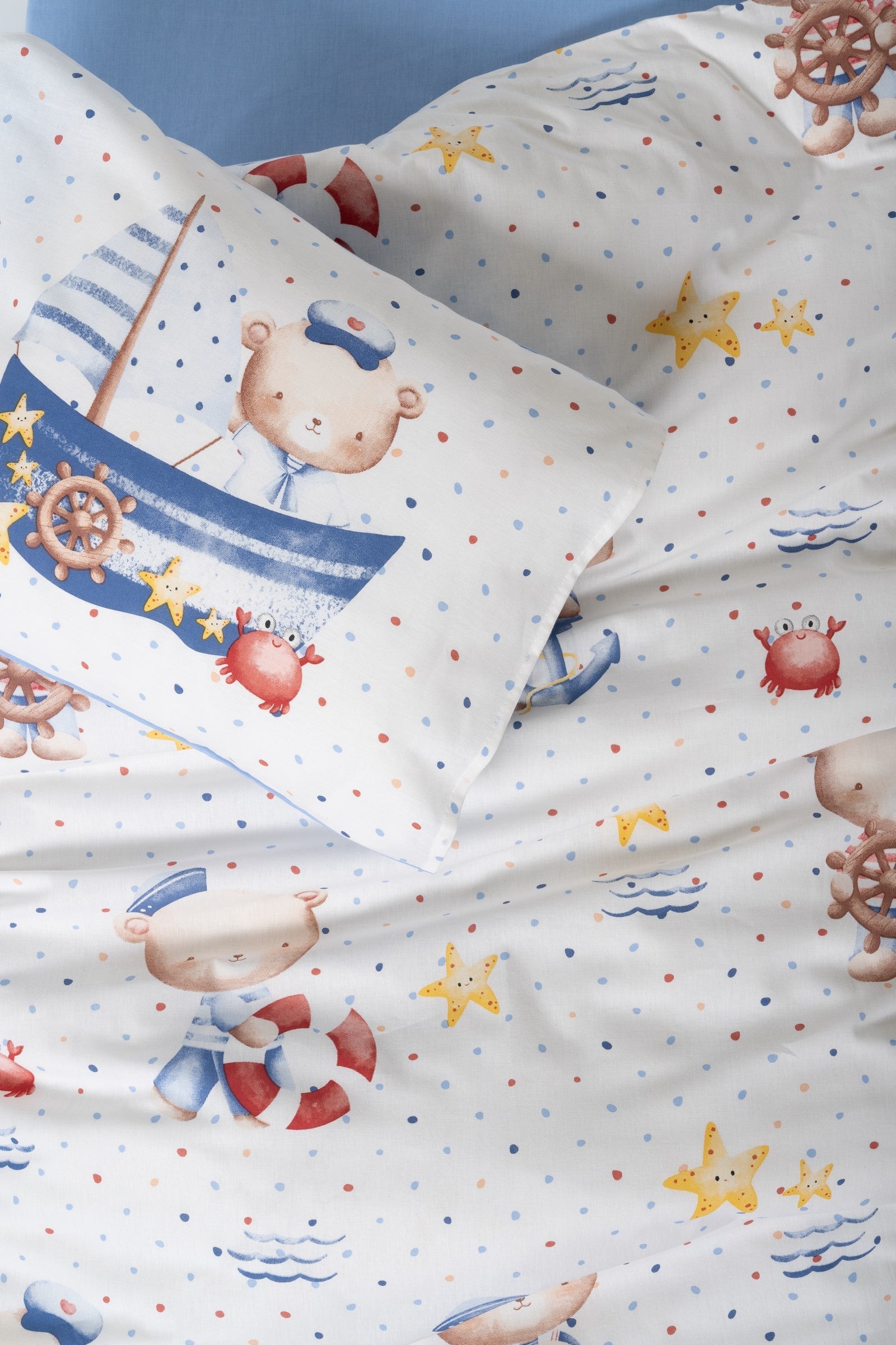 Bebek Nevresim Takımı Seaman Mavi