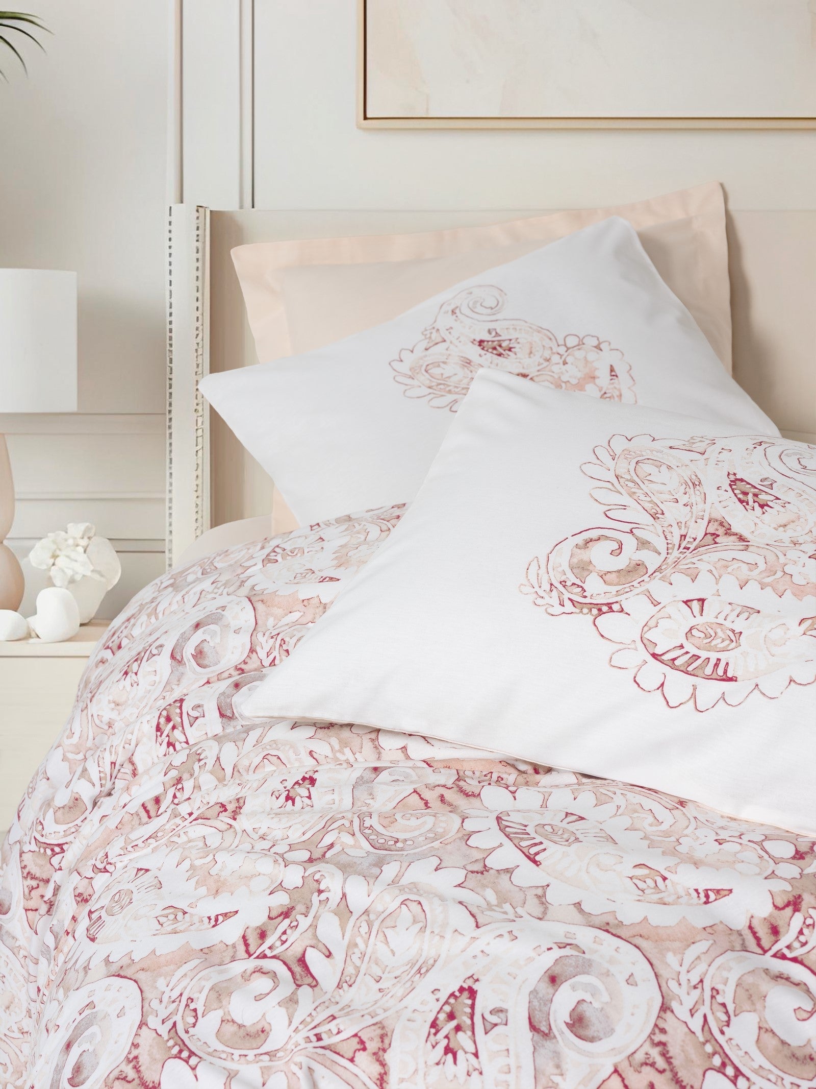 Bohem Çift Kişilik Nevresim Takımı Serava Somon