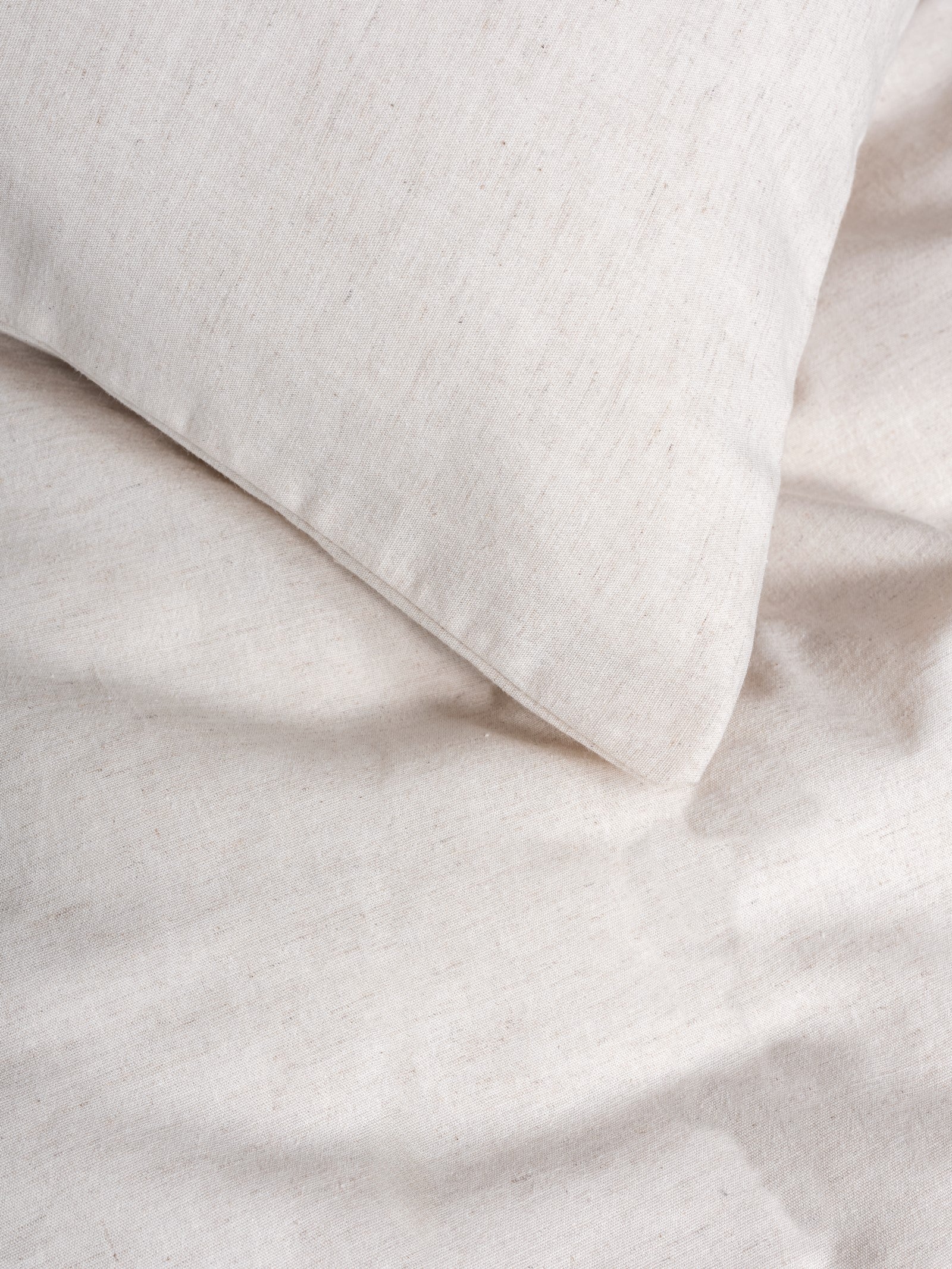 Cotton Keten Çift Kişilik Nevresim Takımı Basic Bej