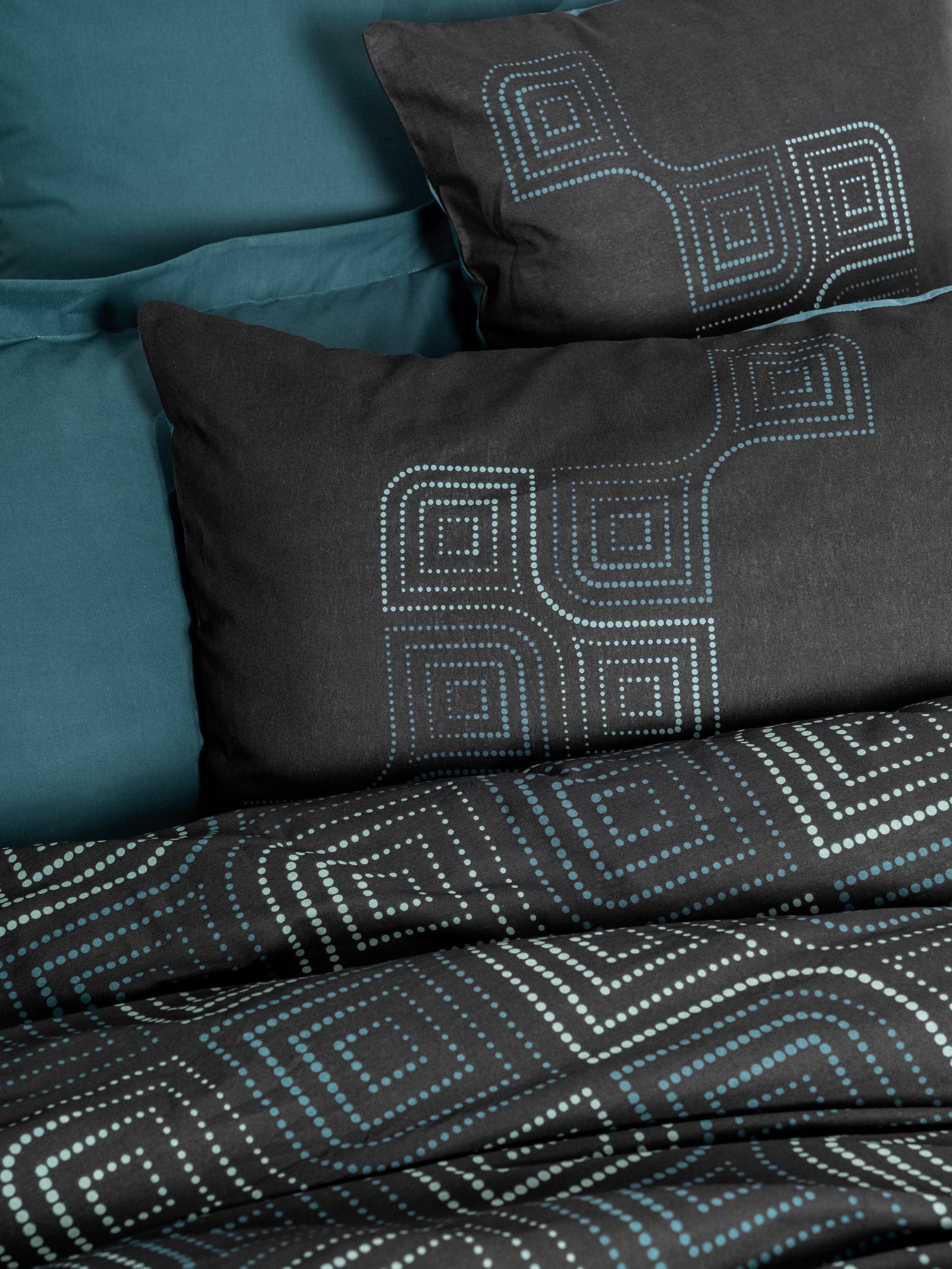 Dark Çift Kişilik Nevresim Takımı Noche Petrol