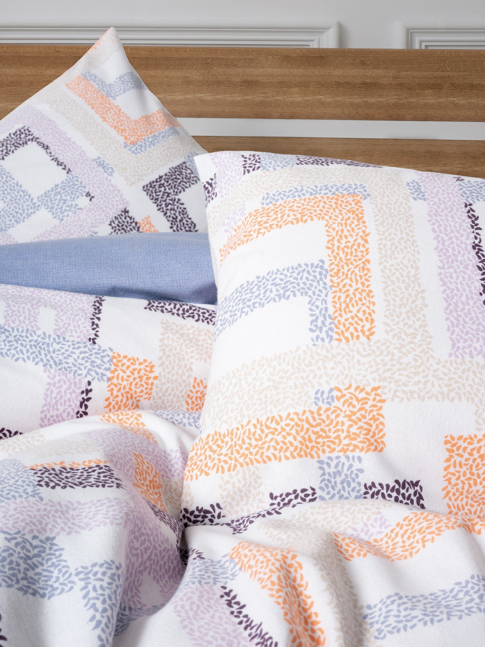 Flanel Çift Kişilik Nevresim Takımı Hayden Lila