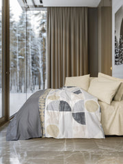 Modern Tek Kişilik Nevresim Takımı Formo Bej