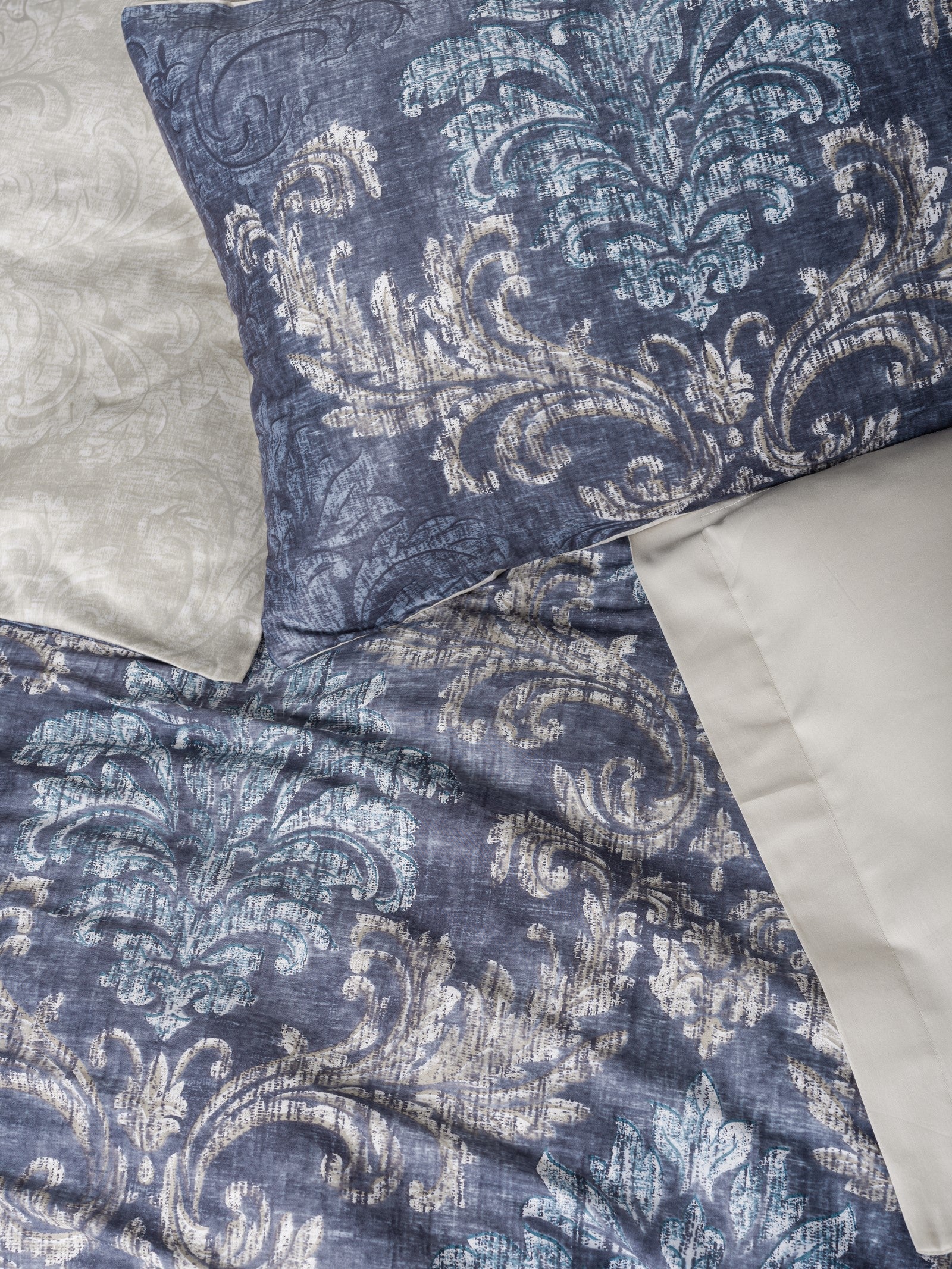 Saten Çift Kişilik Nevresim Takımı Owen Bej