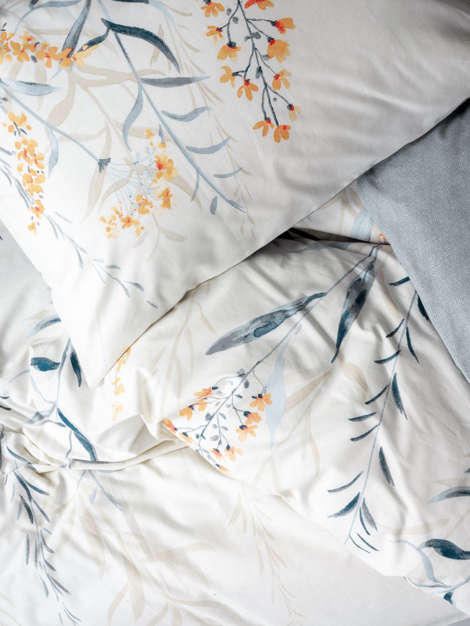 Tek Kişilik Nevresim Takımı Hiedra Indigo