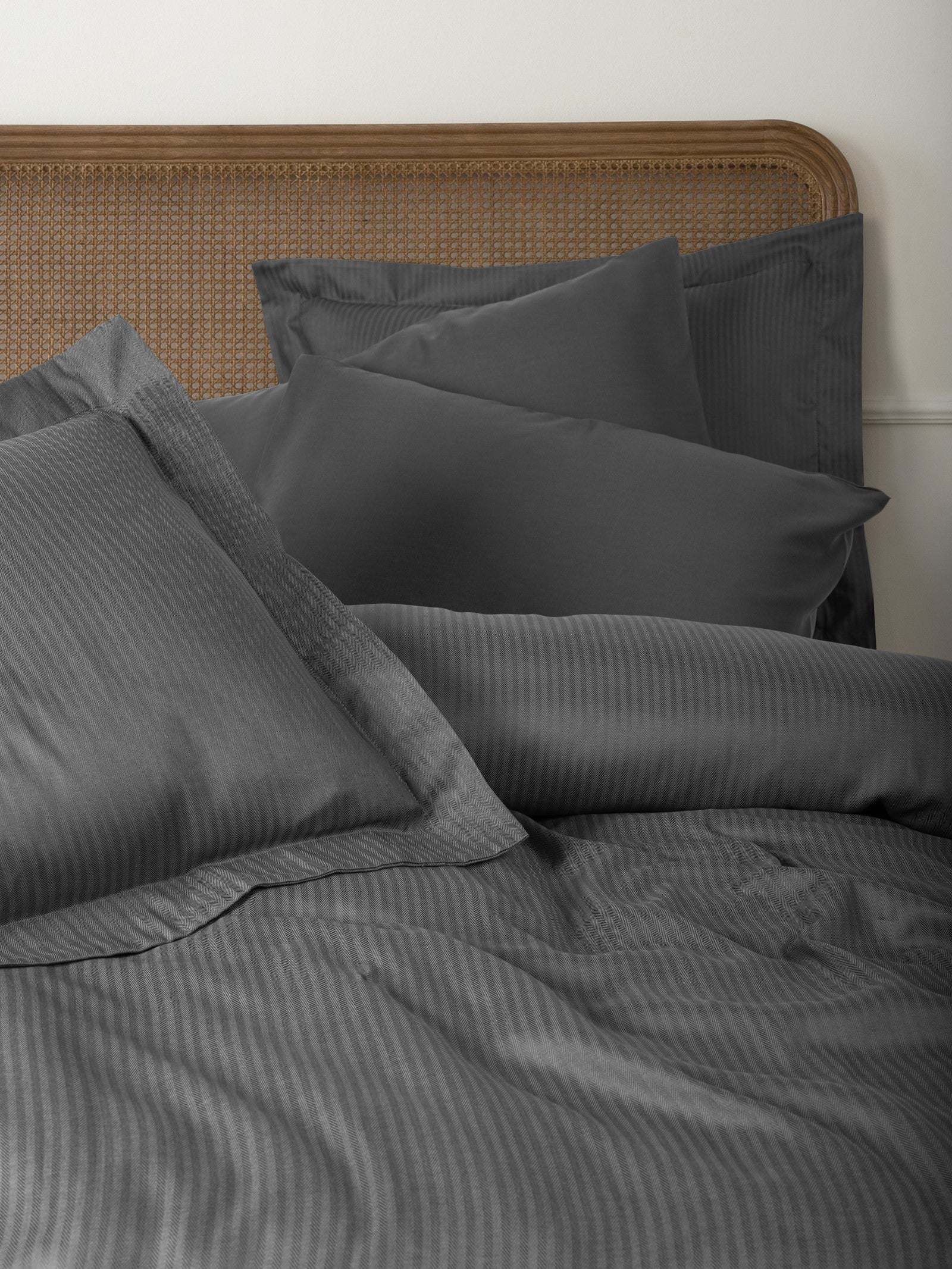 Tensel Craft Çift Kişilik Nevresim Takımı Antrasit