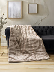 Emboss Double Blanket Cappuccino