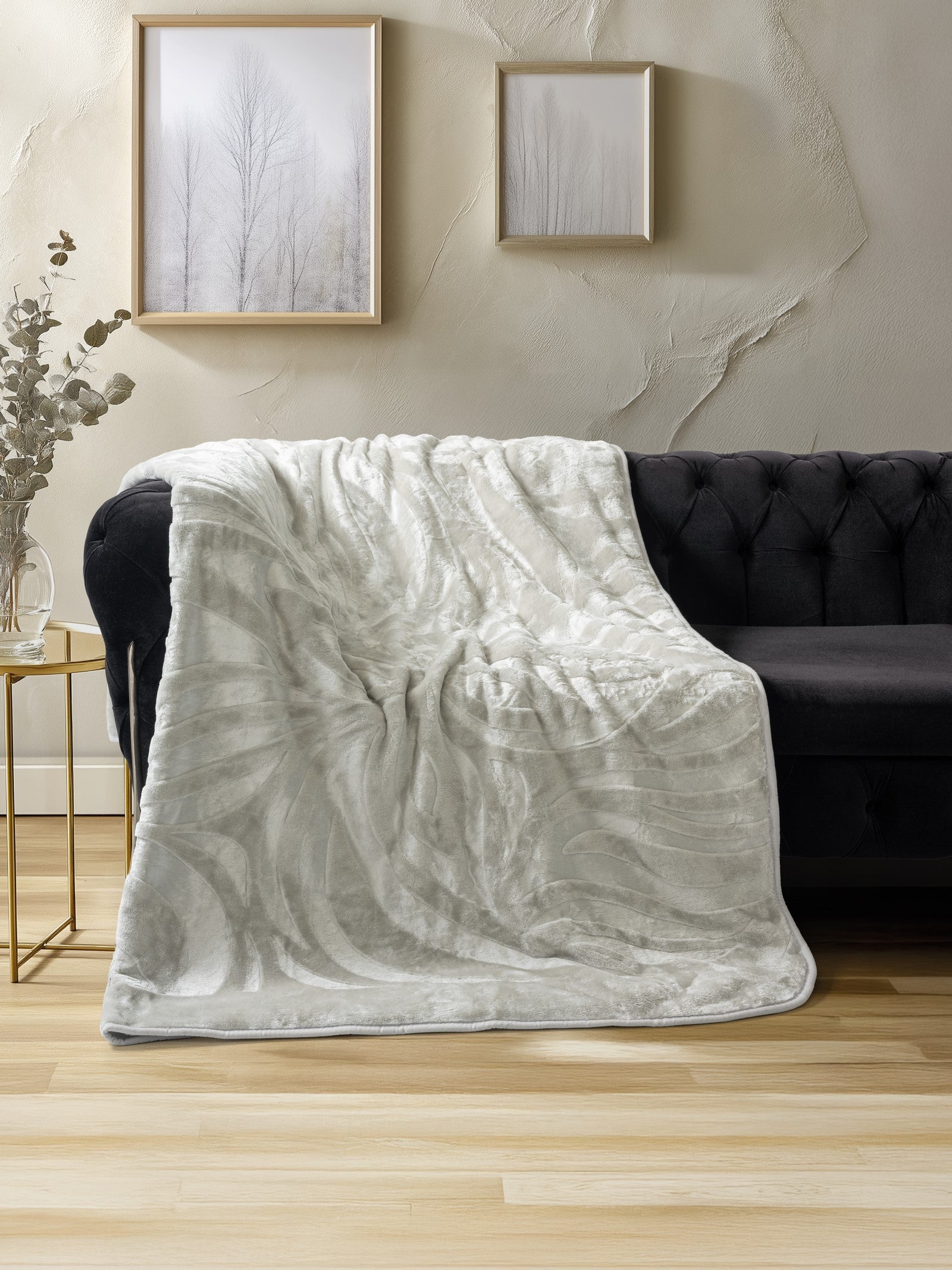 Emboss Double Blanket Stone