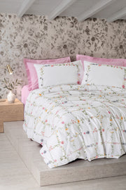 Çift Kişilik Nevresim Takımı Trellis Pembe