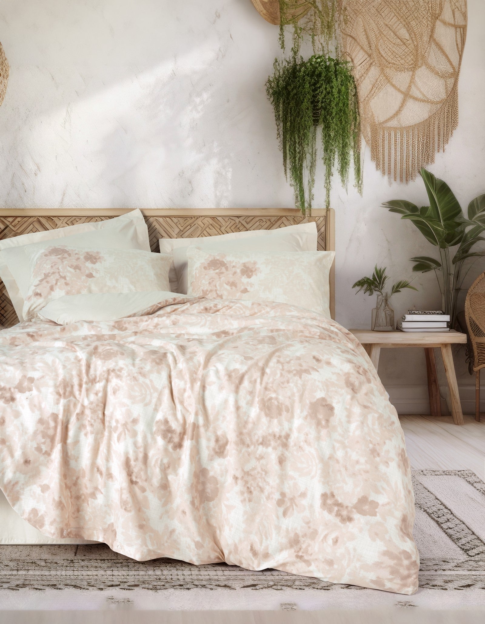 Dual Single Duvet Cover Set Vestige Beige