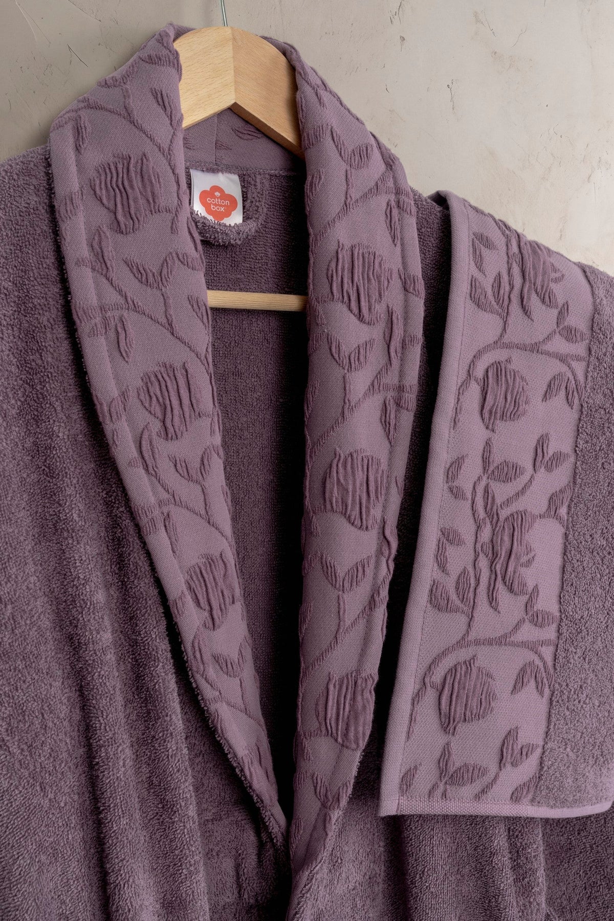 Essence Family Bathrobe Set Tulipa Plum-Grey