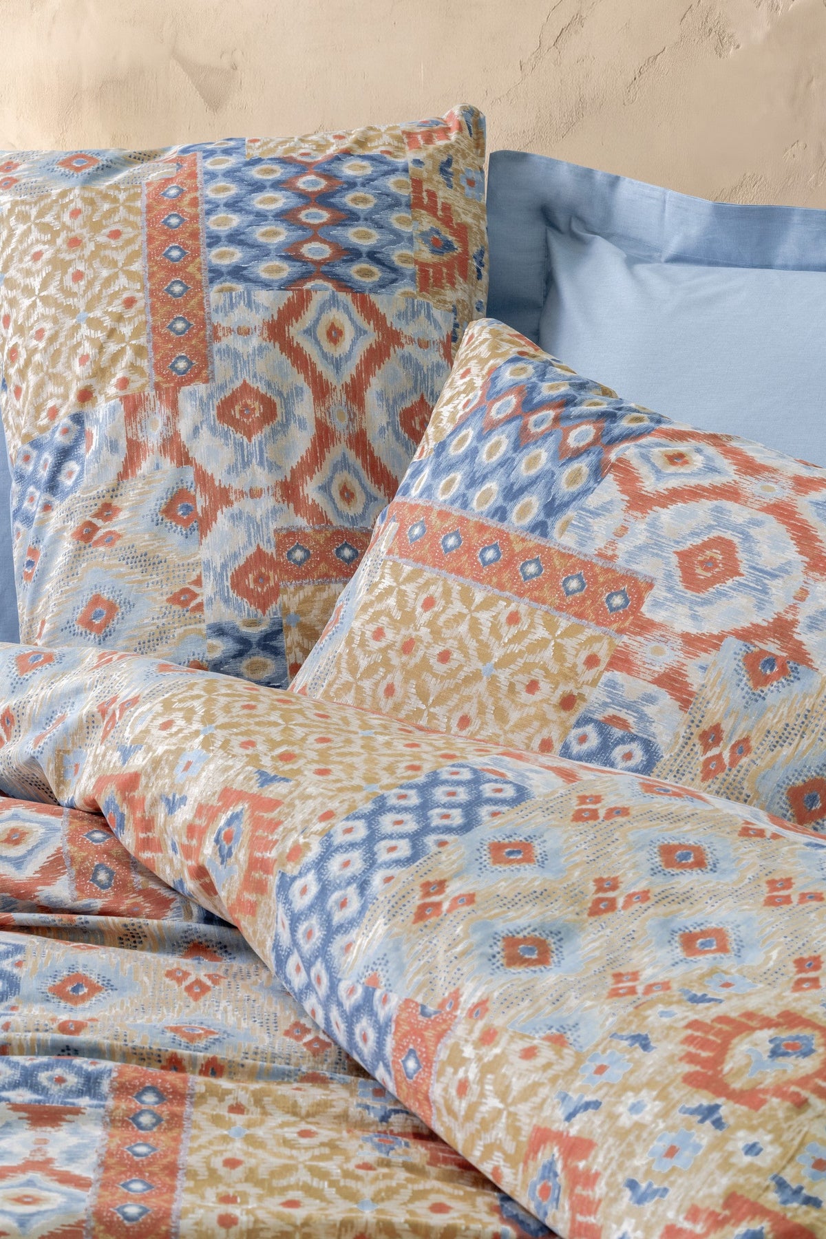 Ethnic Single Duvet Cover Set Artisan Blue