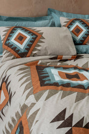 Ethnic Tek Kişilik Nevresim Takımı Nomad Mint