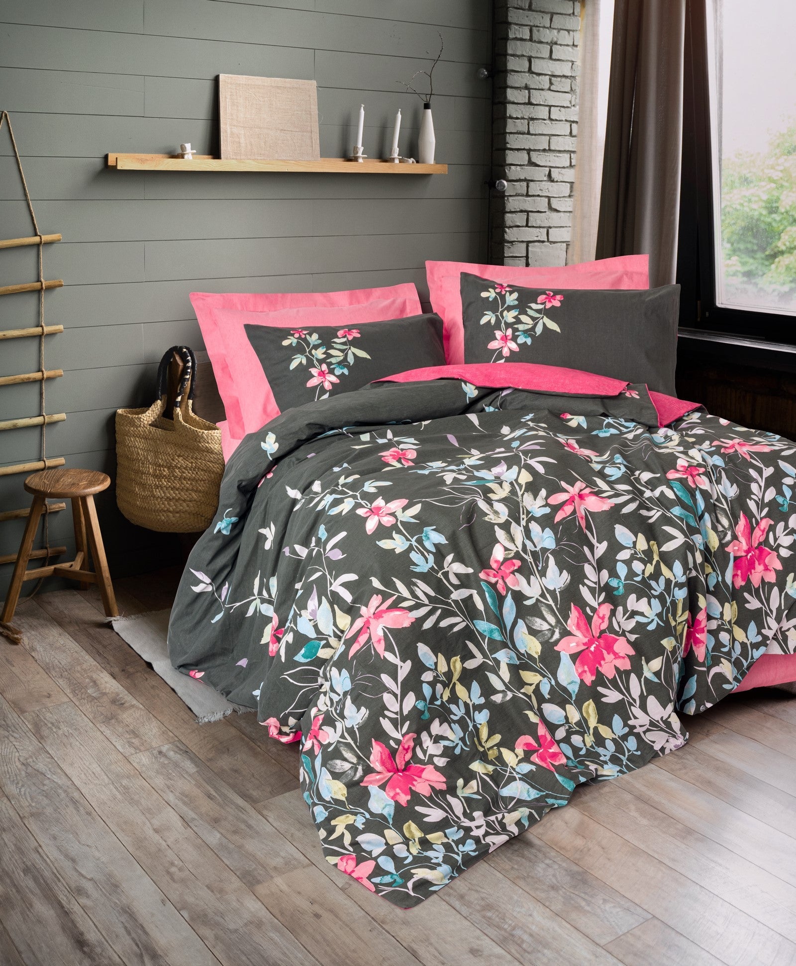 Feminine Single Duvet Cover Set Merlin Pink