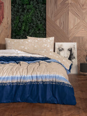 Flanel Çift Kişilik Nevresim Takımı Blueline Lacivert