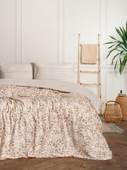 Flanel Çift Kişilik Nevresim Takımı Roof Yeşil