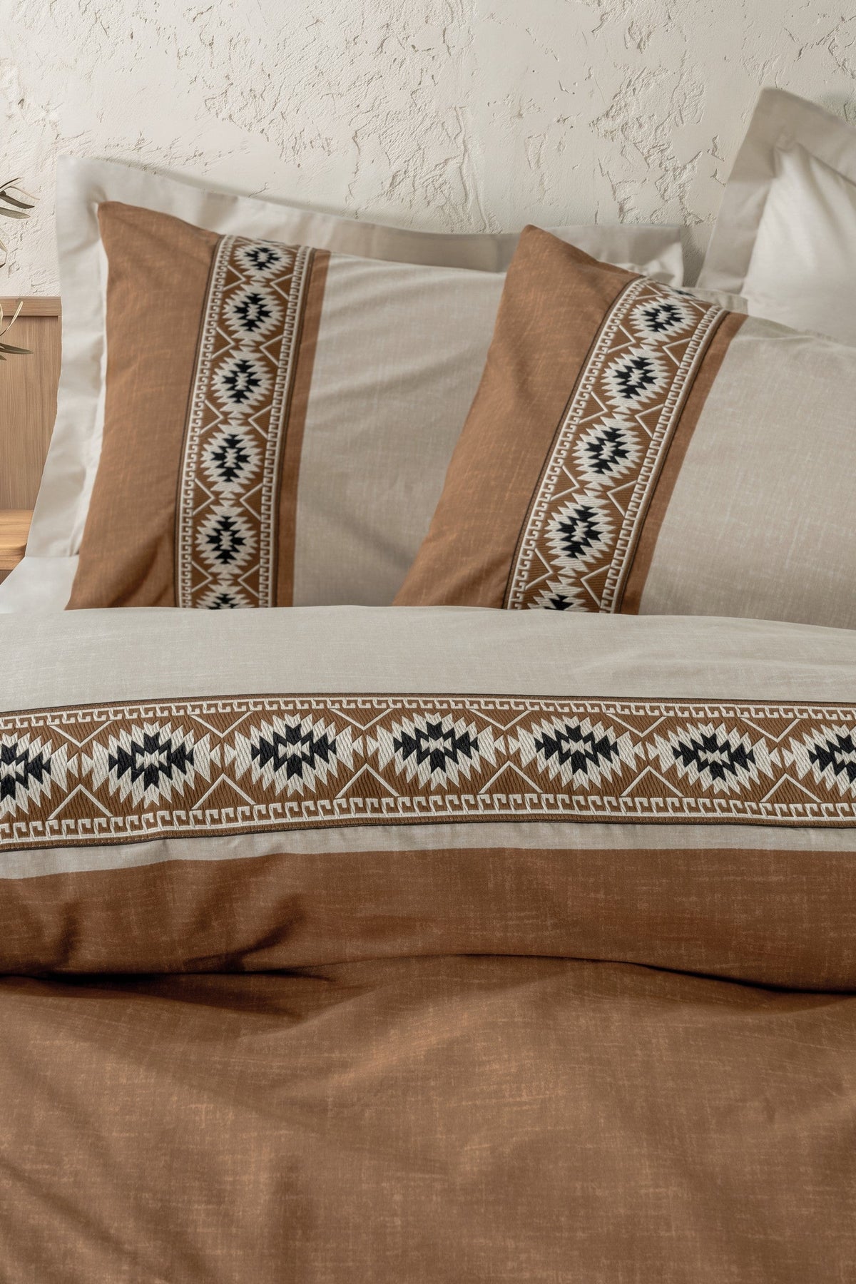 Folk Art Çift Kişilik Nevresim Takımı Nova Bej