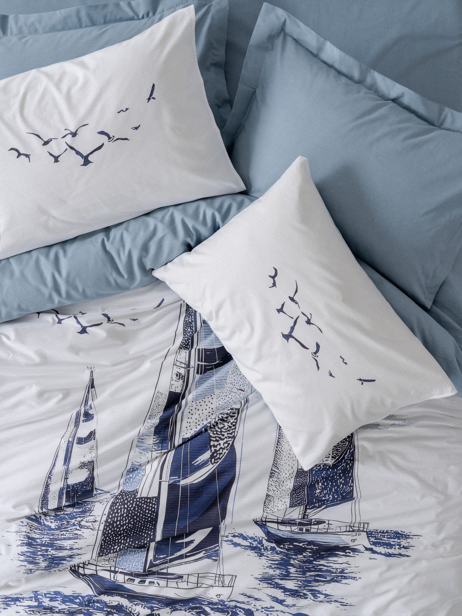 Maritime Çift Kişilik Nevresim Takımı Skipper Indigo