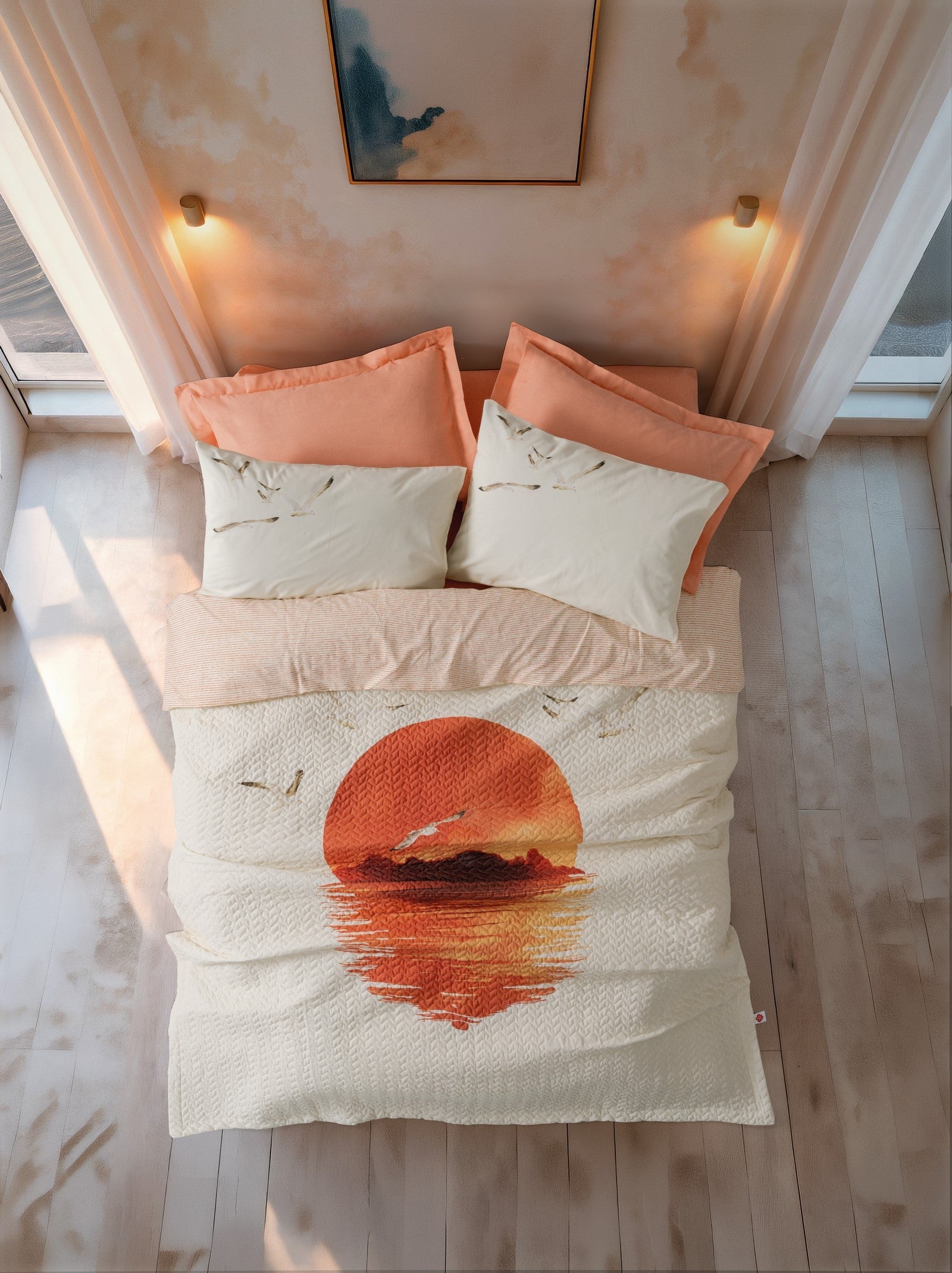 Maritime Tek Kişilik Complete Set Sunset Somon