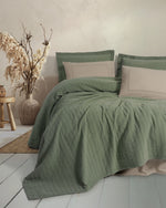 Natura Double Bedspread/Pique Set Vilo Green