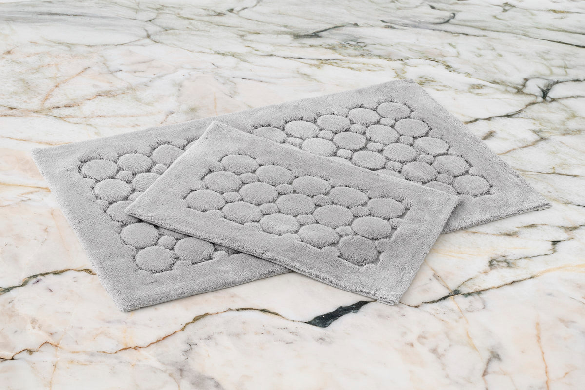 Seti Pattern Pamuklu Paspas Seti Pattern Açık Gri 60x100+40x60 – Cotton Box