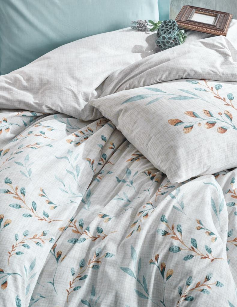 Tek Kişilik Nevresim Takımı Lendell Mint – Cotton Box