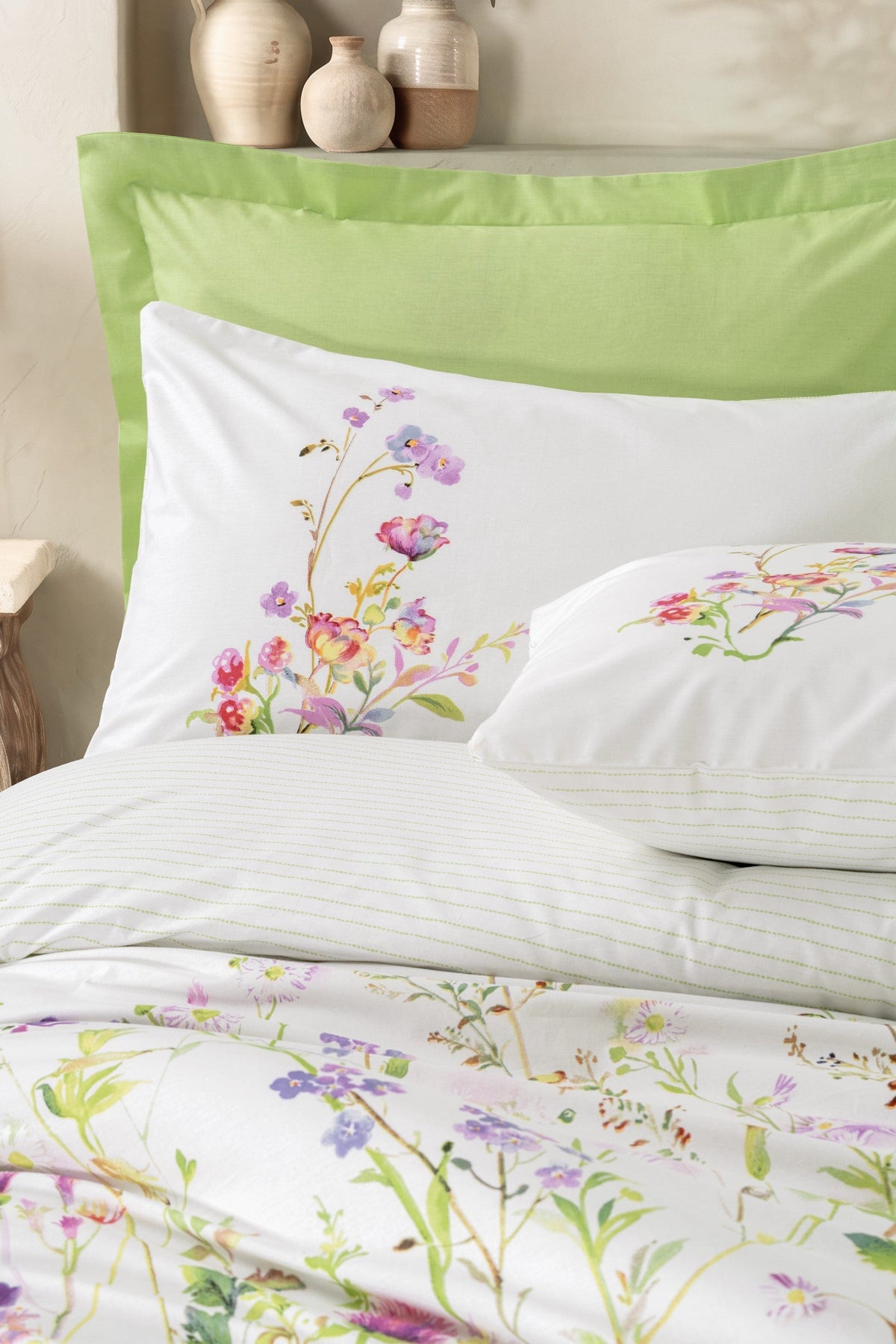 Meadow Green Single Duvet Cover Set