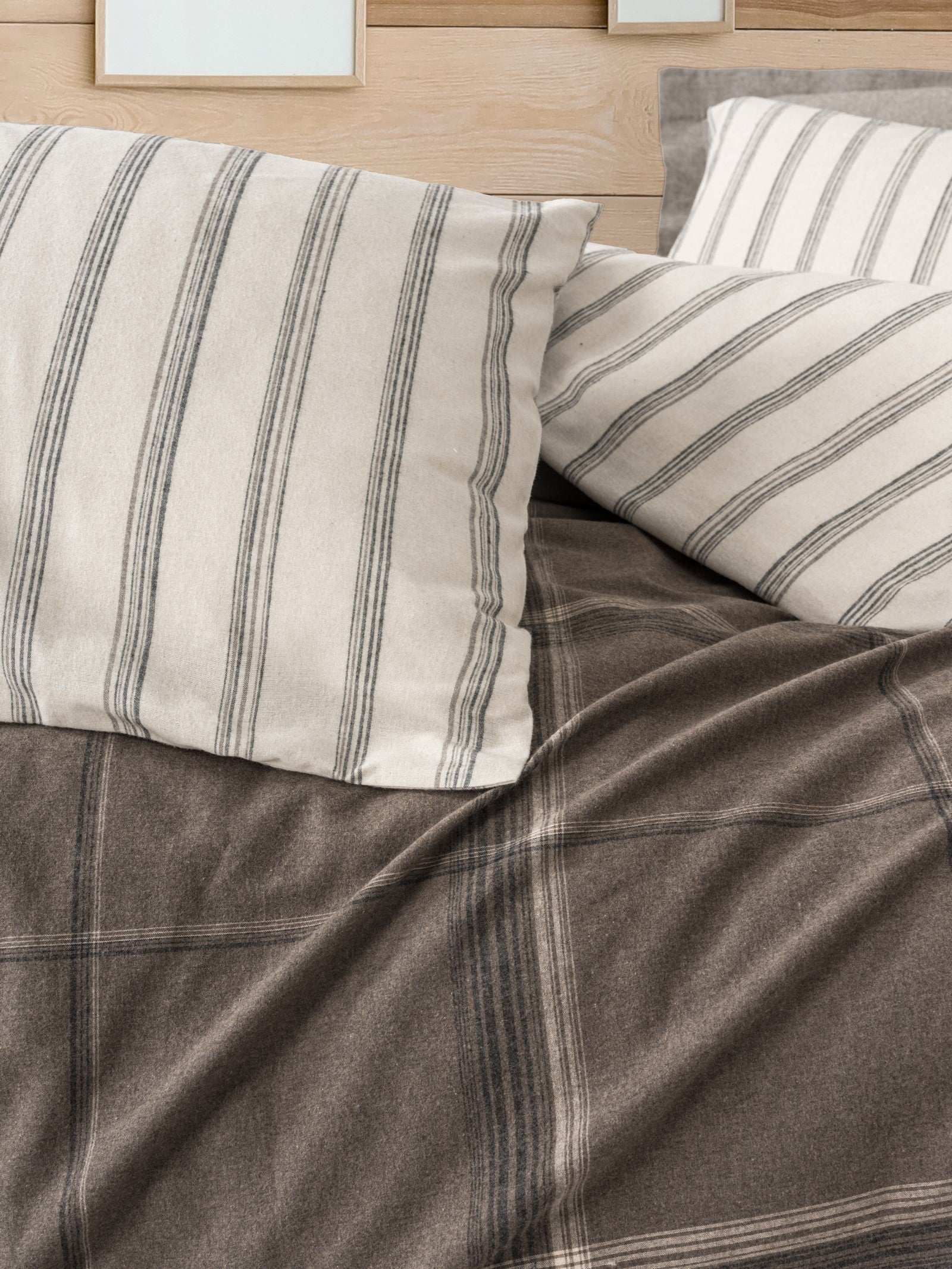 Warm Flanel Çift Kişilik Nevresim Takımı Caldo Kahve